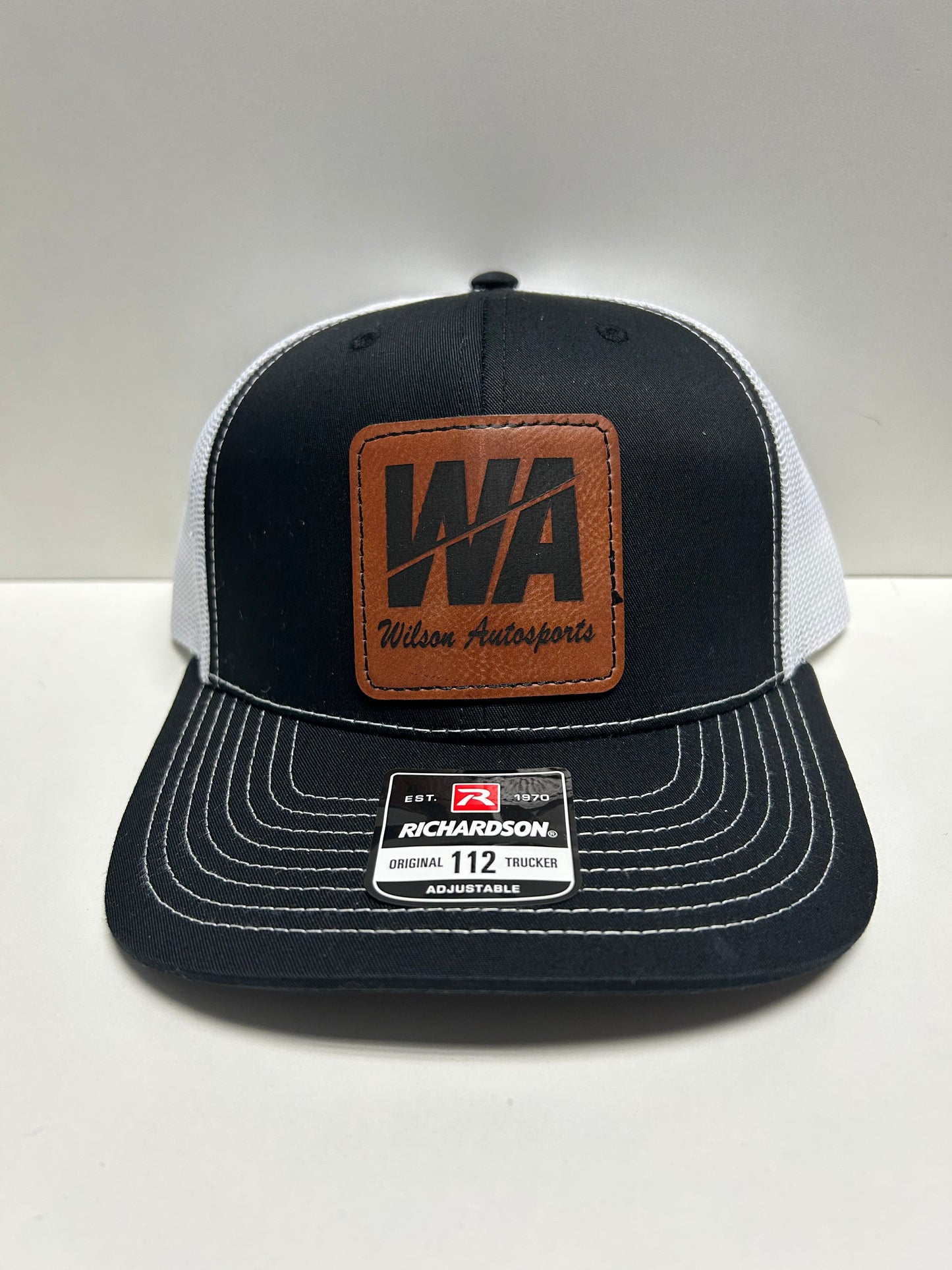 Gray Richards Leather Patch Snap Back Hat
